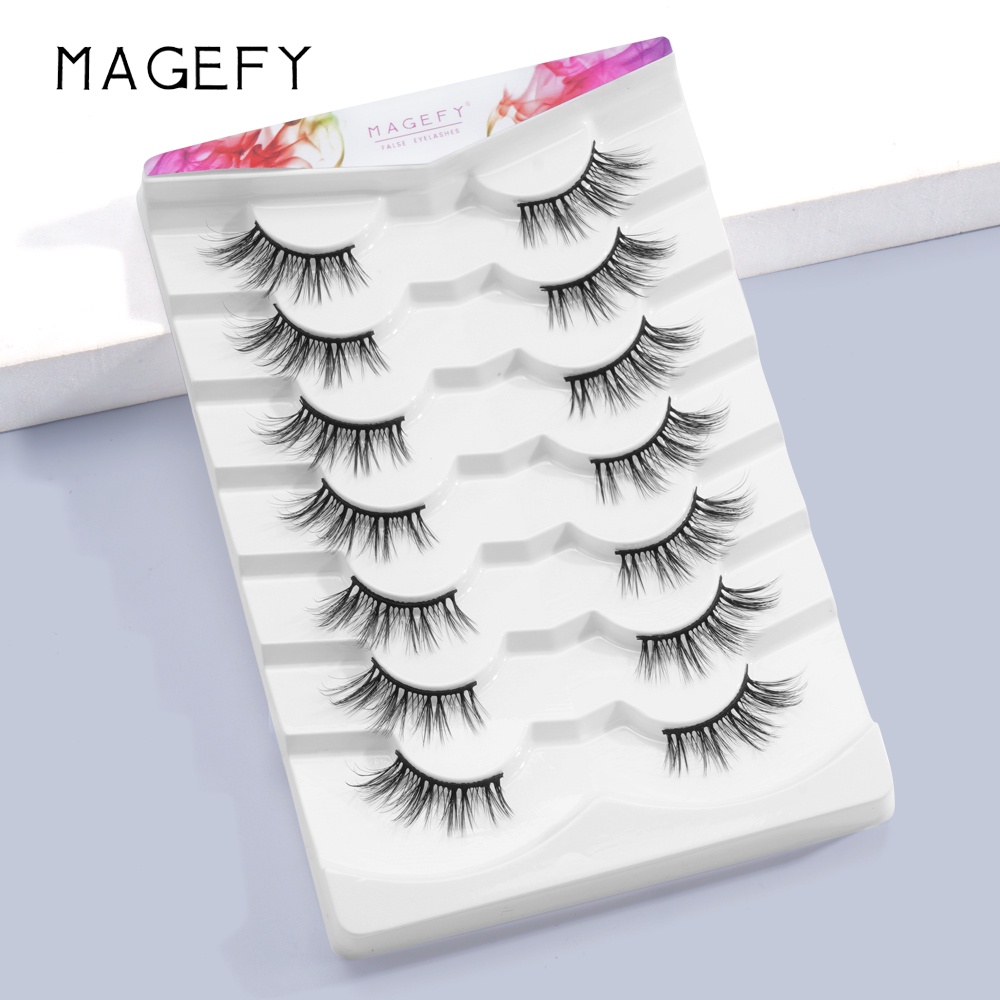 Set 7 cặp lông mi giả MAGEFY nối mi tự nhiên thoải mái