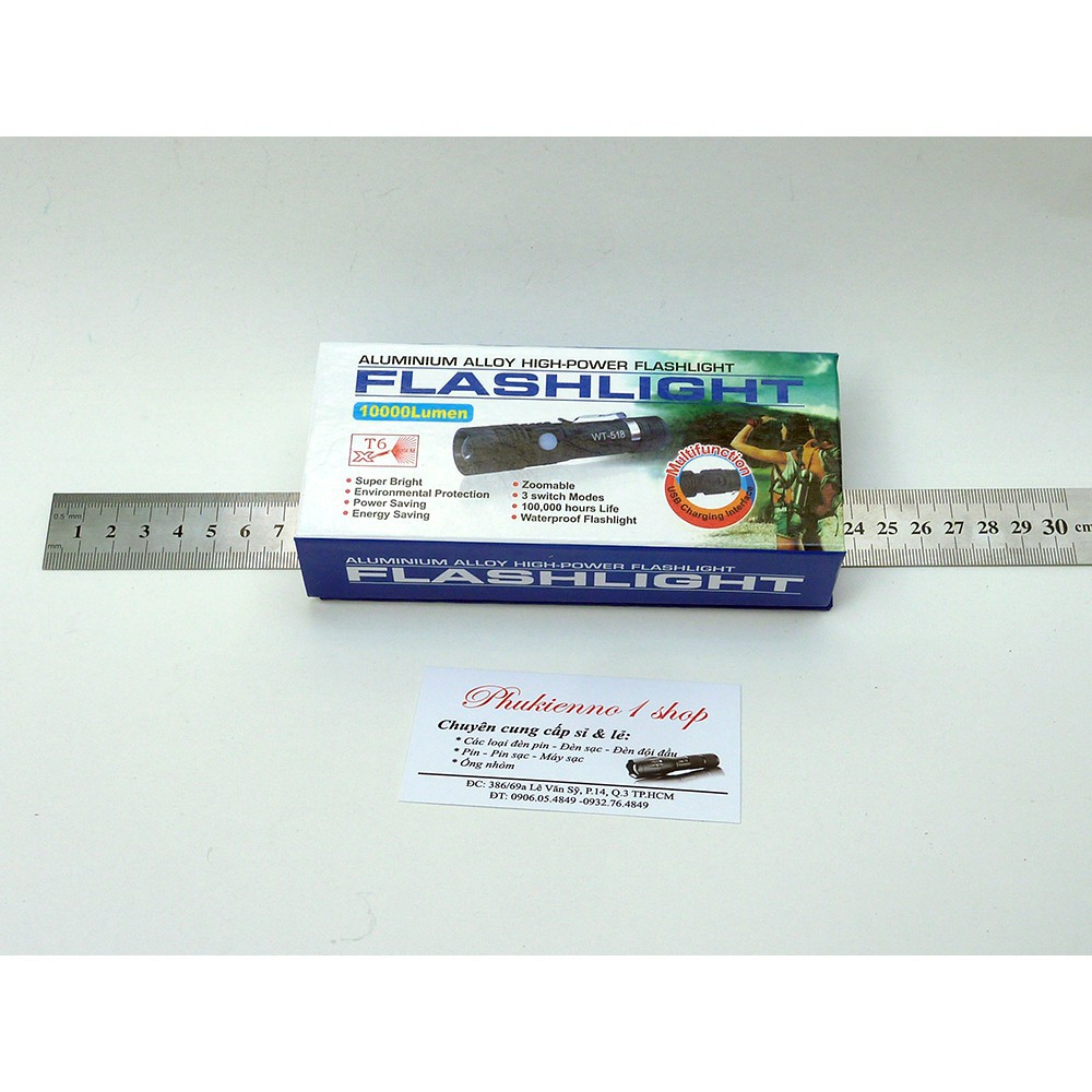 Đèn pin siêu sáng Police USA CYX-005, đèn pin siêu sáng, đèn led chống nước  Fdep