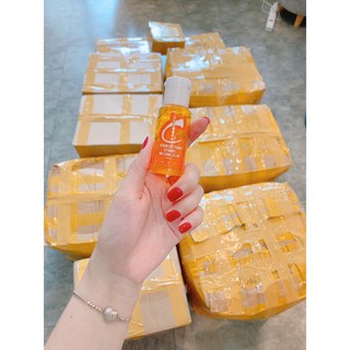 Combo 10 chai serum vitamin c cấy trắng mix lá vàng