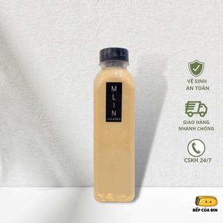 Chai nhựa vuông nắp đen 330ml - Nhựa Đồng Nai - chai nhựa đựng trà sữa dày dặn