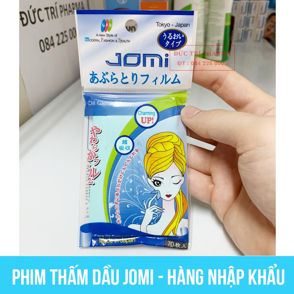 [Hàng Nhập Khẩu] Giấy Thấm Dầu Jomi - Dạng Phim (film) Xanh - 70 Tờ