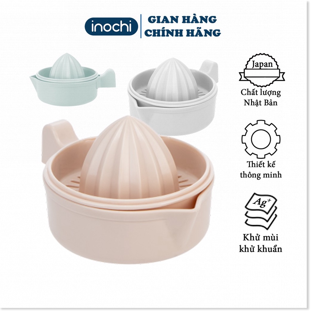Bộ vắt cam -chanh YOKO INOCHI Loại nhỏ có lọc bằng nhựa nguyên sinh kháng khuẩn tiện lợi VCTD.COLOC