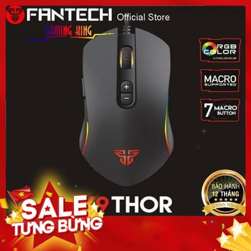 Chuột gaming Macro RGB 4800dpi với 7 chế độ tùy chình Fantech X9 - Hàng nhập khẩu