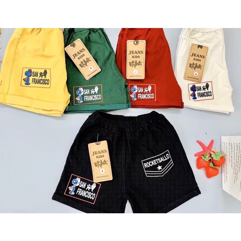 Quần đùi kaki, quần short kaki cho bé trai bé gái