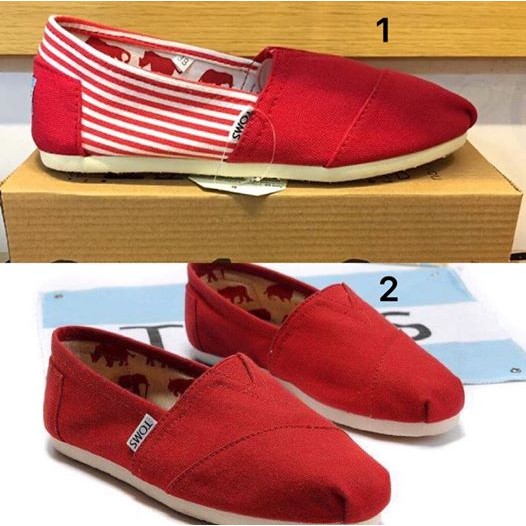 GIÀY LƯỜI NAM TOMS VẢI ĐẾ CAO SU - L1
