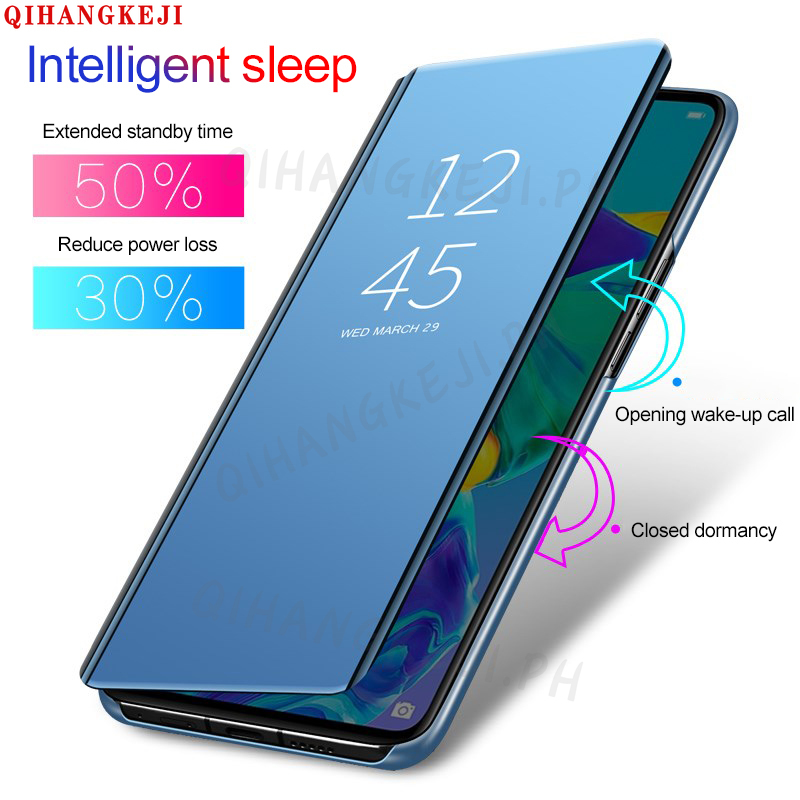 Bao da điện thoại nắp lật kính thông minh chống sốc bảo vệ cho Huawei Nova 7i 3i 5T 7 SE Y8P Y7P Y6P 2020