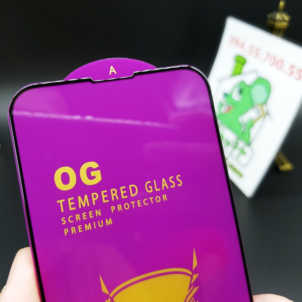 [Chính Hãng OG] Kính CL iPhone 13 Mini 5.4&quot; Cường Lực 2.5D Full Viền Cứng Chống Mẻ Cạnh