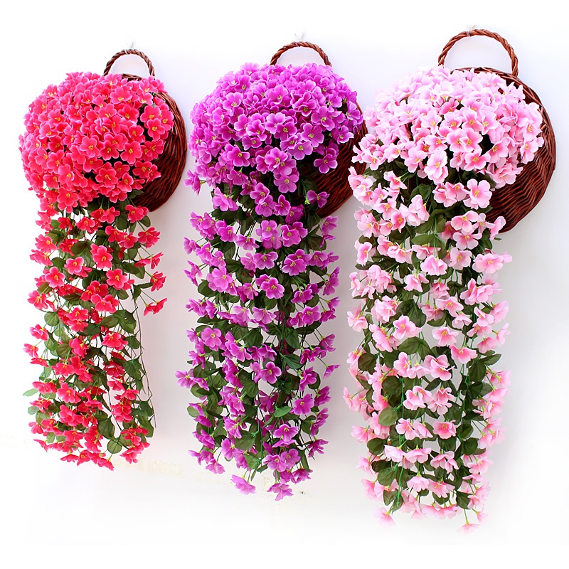 Dây Hoa Violet Nhân Tạo 78cm Treo Tường Trang Trí Nhà Ở/Văn Phòng/Sự Kiện Đa Năng