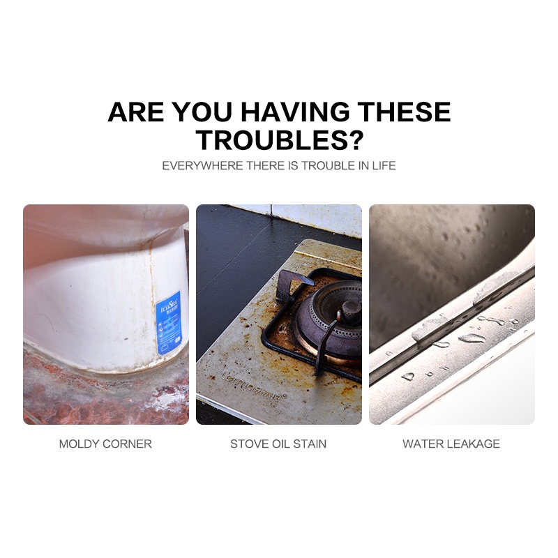 Keo dán phòng tắm PVC Băng keo niêm phong phòng tắm Băng dính dán tường chống nước Băng dính nhà bếp Thương hiệu mới