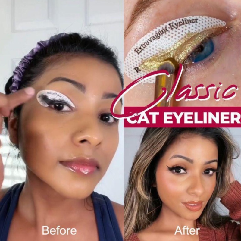 Miếng Dán Trang Điểm Kẻ Mắt Phong Cách Âu Mỹ Đẹp Mắt