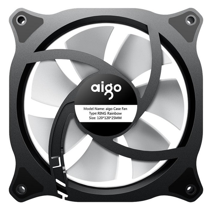 Quạt Tròn Gắn Đèn Led Màu Cầu Vồng Xinh Xắn | BigBuy360 - bigbuy360.vn