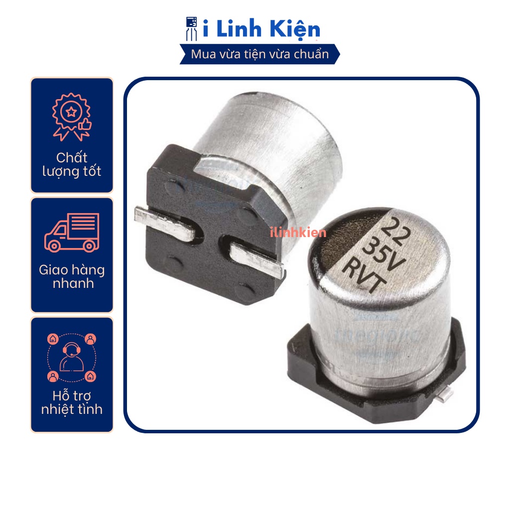 Tụ nhôm 35V 4.7uF-470uF