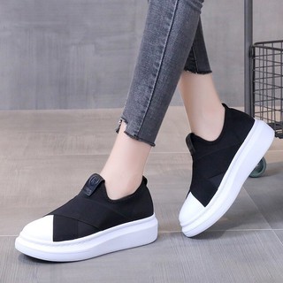 Giày thể thao nữ Lười vá chéo