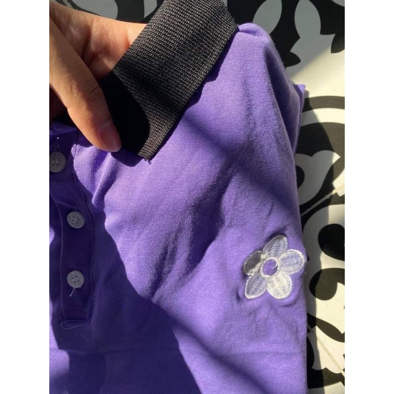 Áo polo ❤️FREESHIP❤️ áo polo cổ bẻ thêu hoa ngực phải