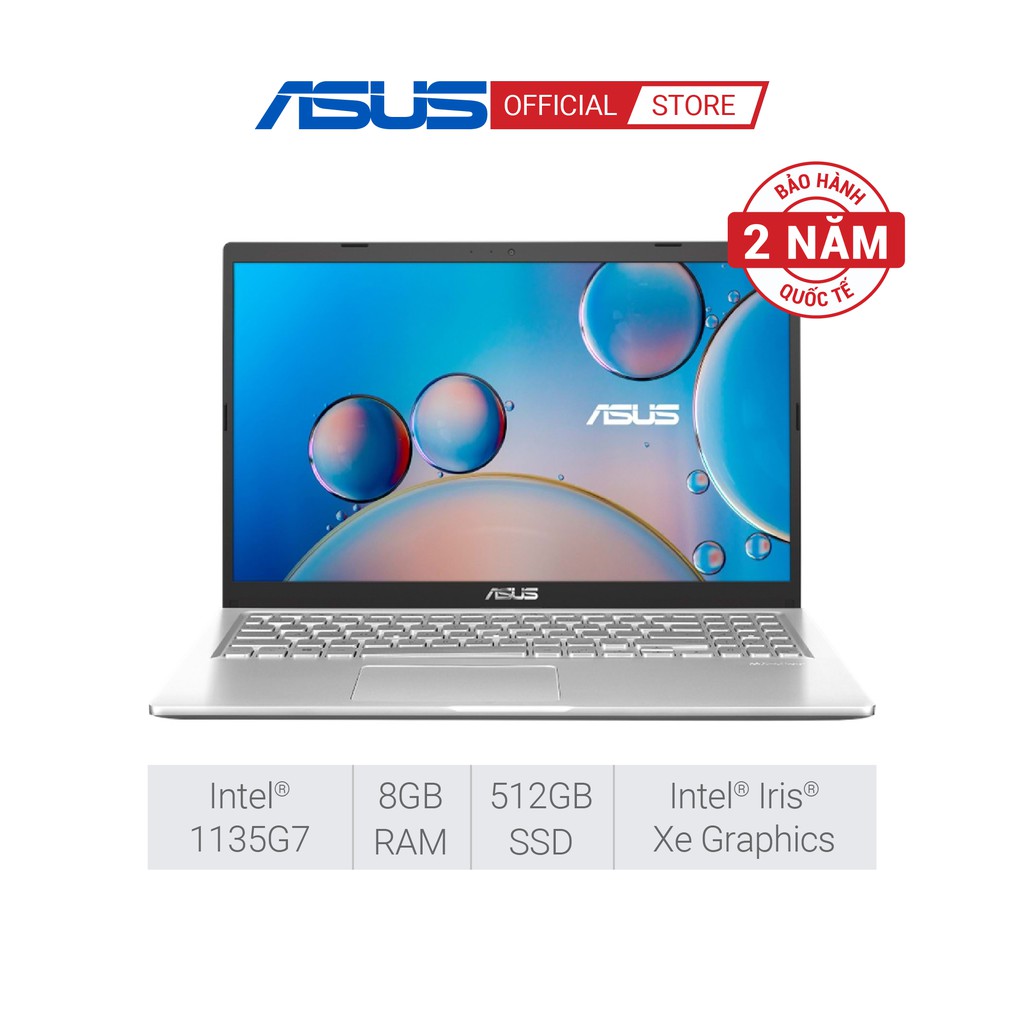 Laptop Asus X515EA-EJ058T i5 1135G7 RAM 2x4GB 512GB 15.6 FHD W10 Bạc