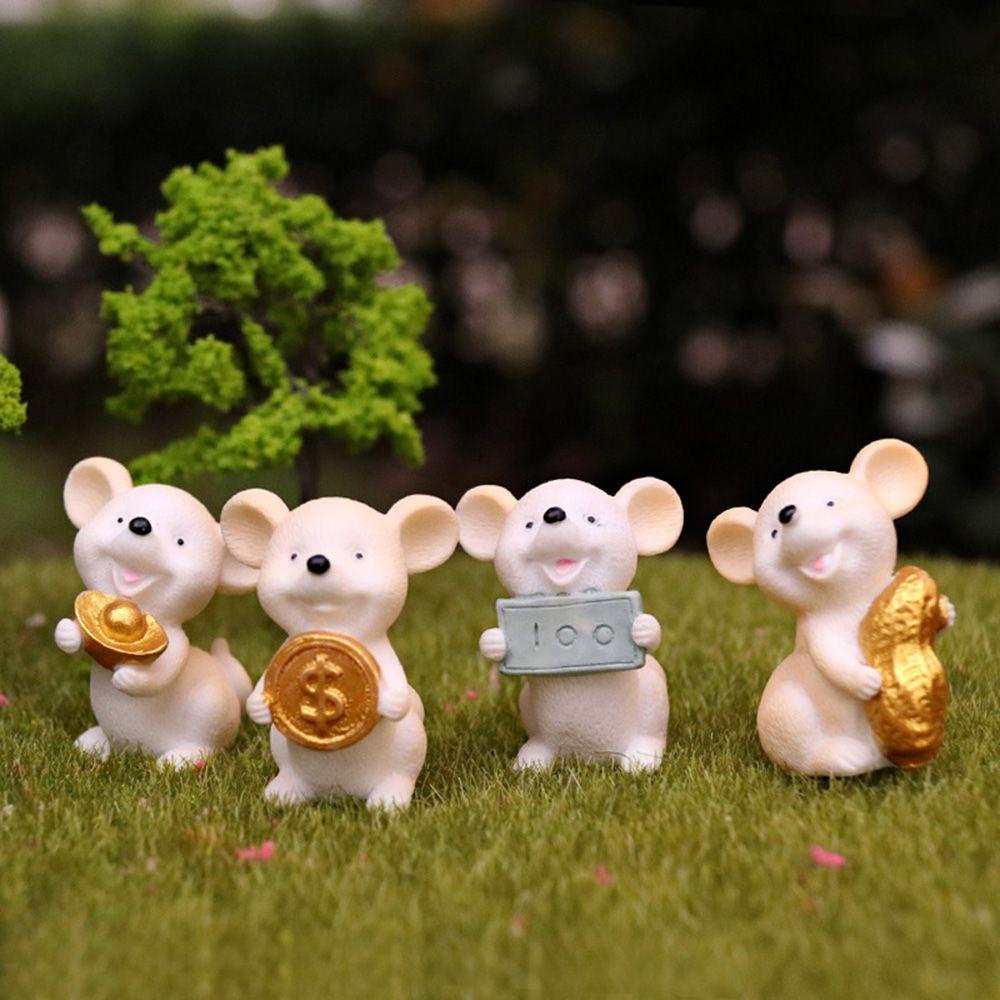 Mô Hình Chú Chuột Hoạt Hình Trang Trí Sân Vườn