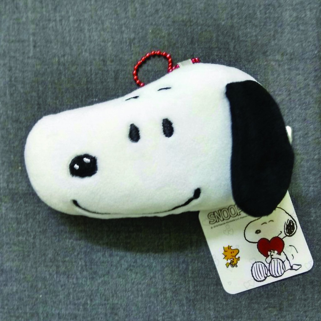 Móc khóa chú chó Snoopy chính hãng - màu trắng