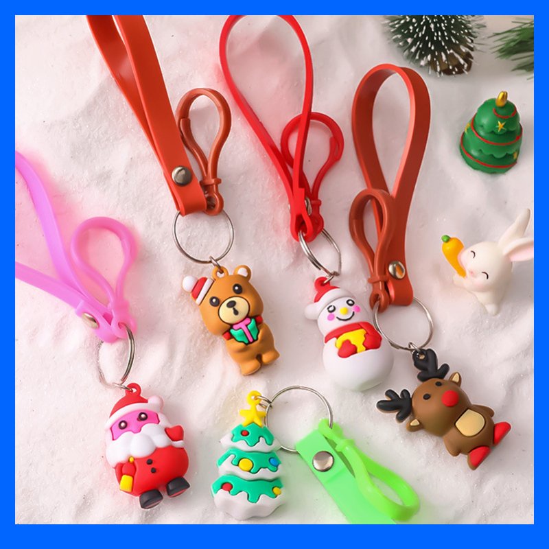 Móc khóa cute nhiều hình chủ đề Noel dễ thương - Sỉ lẻ móc treo chìa khóa xinh giá rẻ