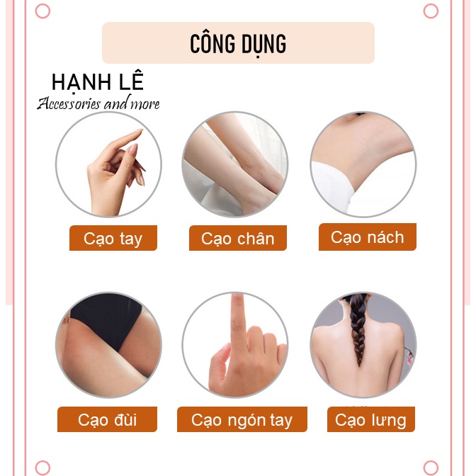 Set 3 dao cạo lông mày gấp gọn lưỡi dao micro an toàn khi sử dụng, cạo sạch và nhẹ nhàng, tạo dáng mày cuốn hút