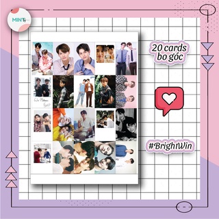 [CẮT SẴN] Set 20 Cards - Hình bo góc BrightWin