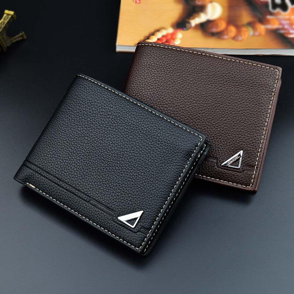 QQMALL Ví Da PU Mini Nhiều Ngăn Đựng Thẻ Tiện Dụng Giá Đỡ
