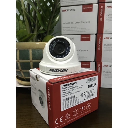 Camera HD-TVI DOME HIKVISON DS-2CE56D0T-IRP - 2MP 1920x1080; hồng ngoại 20m; vỏ nhựa, bảo hành 2 năm