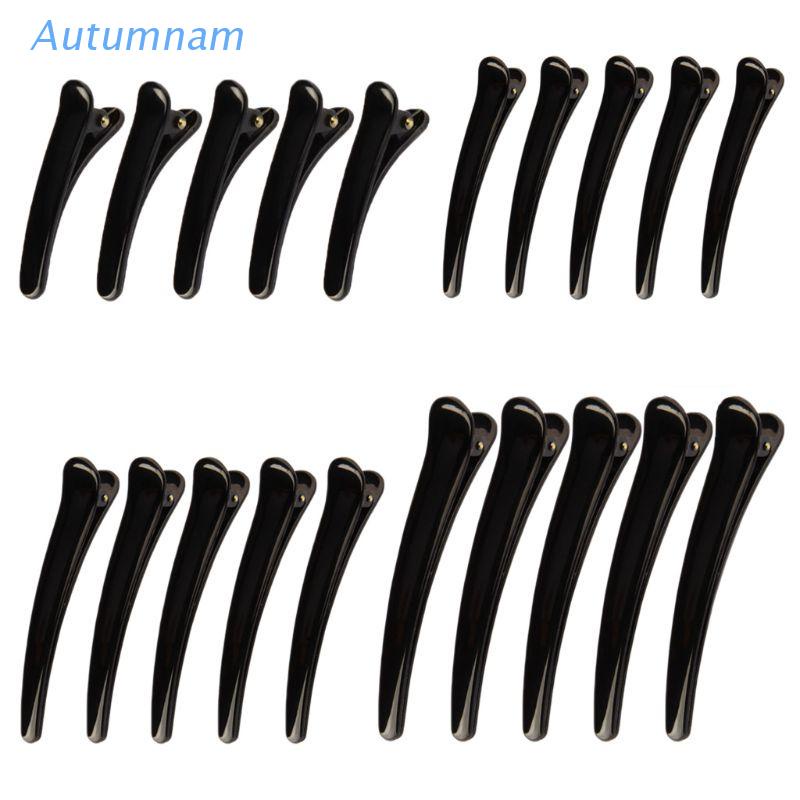 Kẹp tóc bằng nhựa màu đen chống trượt chuyên dụng cho salon