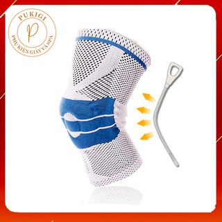 Bảo vệ đầu gối có đệm bảo vệ silicon, 1 dây lò xo bổ trợ