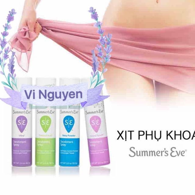 XỊT THƠM VÙNG KÍN SUMMER EVE NHẬP KHẨU CHÍNH HÃNG