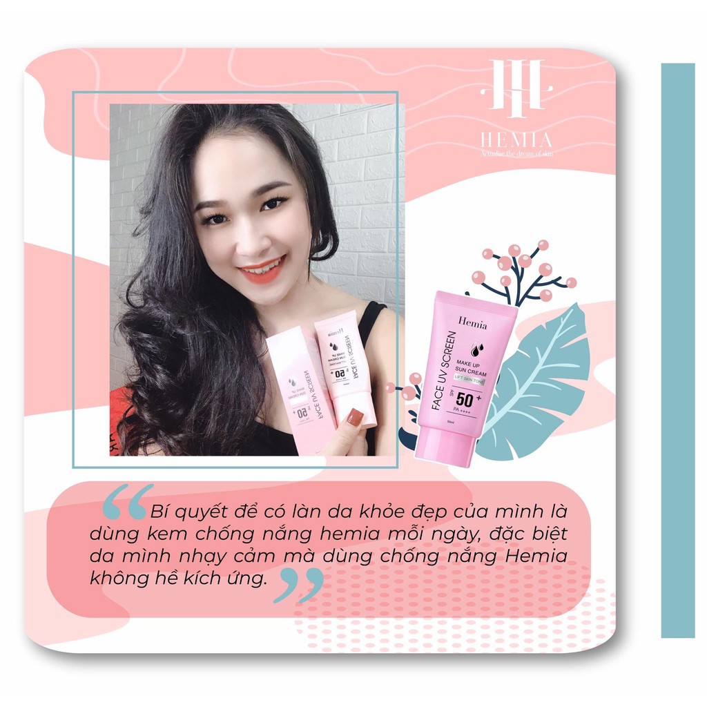 Kem Chống Nắng Hemia Hàn Quốc Chính Hãng Phù Hợp Cho Mọi Loại Da SPF50+ PA++++ | BigBuy360 - bigbuy360.vn