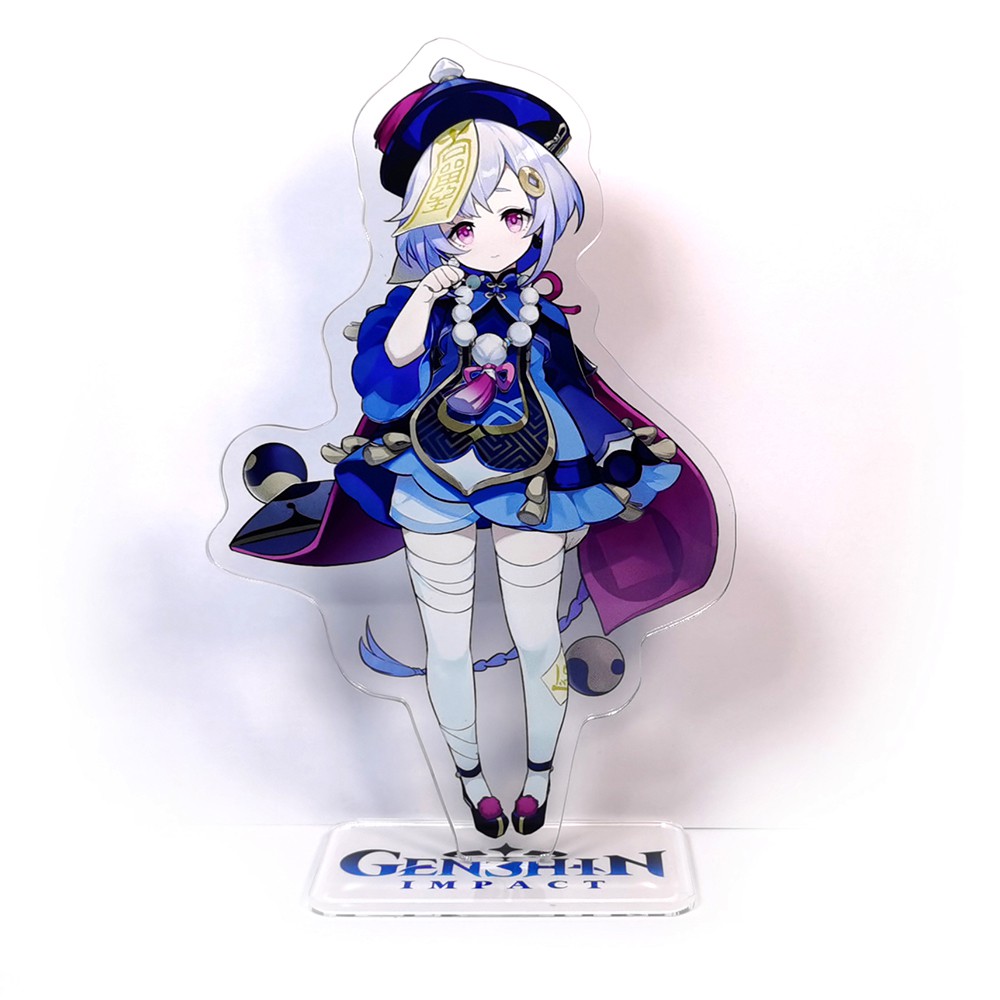 Tượng acrylic họa tiết nhân vật Razor Noelle Barbara QiQi trong game Genshin Impact
