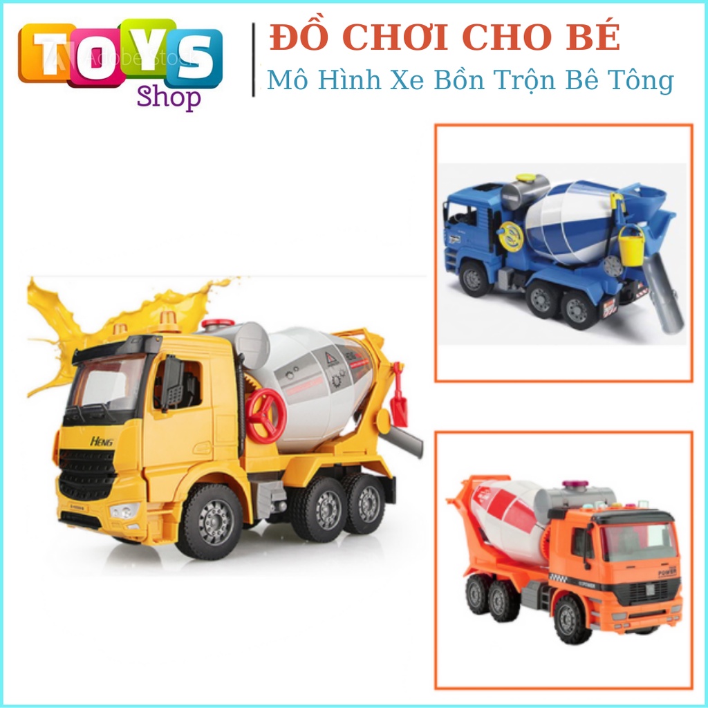 Đồ chơi xe ô tô trộn bê tông cho bé