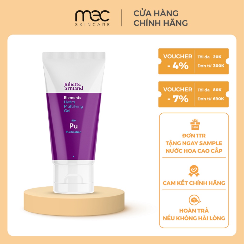 Kem dưỡng kiềm dầu Juliette Armand Hydra Mattifying Gel 50ml - Mecskincare