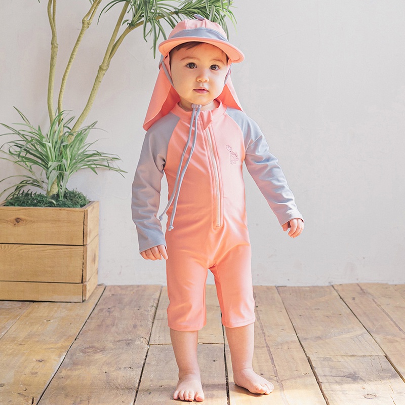 Bộ Đồ Bơi Dài Tay Chống Nắng Họa Tiết Khủng Long Hoạt Hình Cho Bé