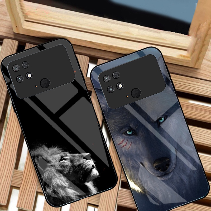 Ốp Lưng XIAOMI POCO C40 mặt kính cường lực cao cấp thiết kế Độc Quyền