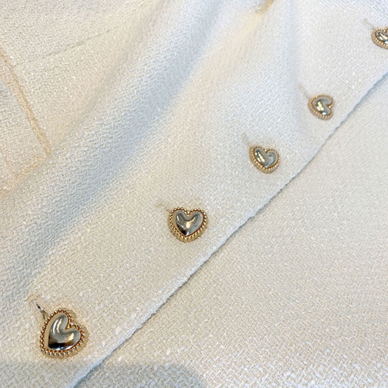 Khuy Măng Sét Kim Loại Hình Trái Tim