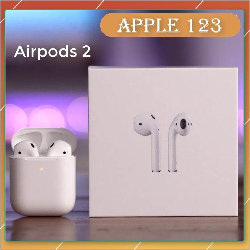 Tai Nghe Bluetooth Airpods 2 Phiên Bản Cao Cấp Đổi tên Định Vị Dùng Cả IOS & Androi Bảo Hành 3 Tháng