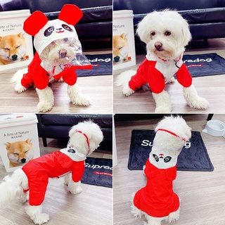 ÁO MƯA CHÓ MÈO 4 CHÂN CHỊU MƯA TO CÓ MŨ LỚN DÀNH CHO THÚ CƯNG