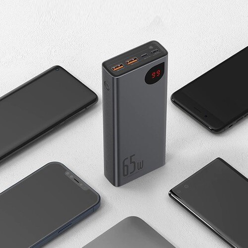 Pin dự phòng sạc nhanh 65W 20000mAh  Cho Macbook, Laptop, Điện Thoại , Baseus Adaman