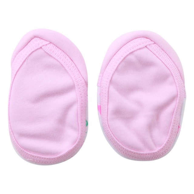 Giày vải Mintuu cotton HỌA TIẾT 100% 2 lớp mềm mịn cho bé 0-6m