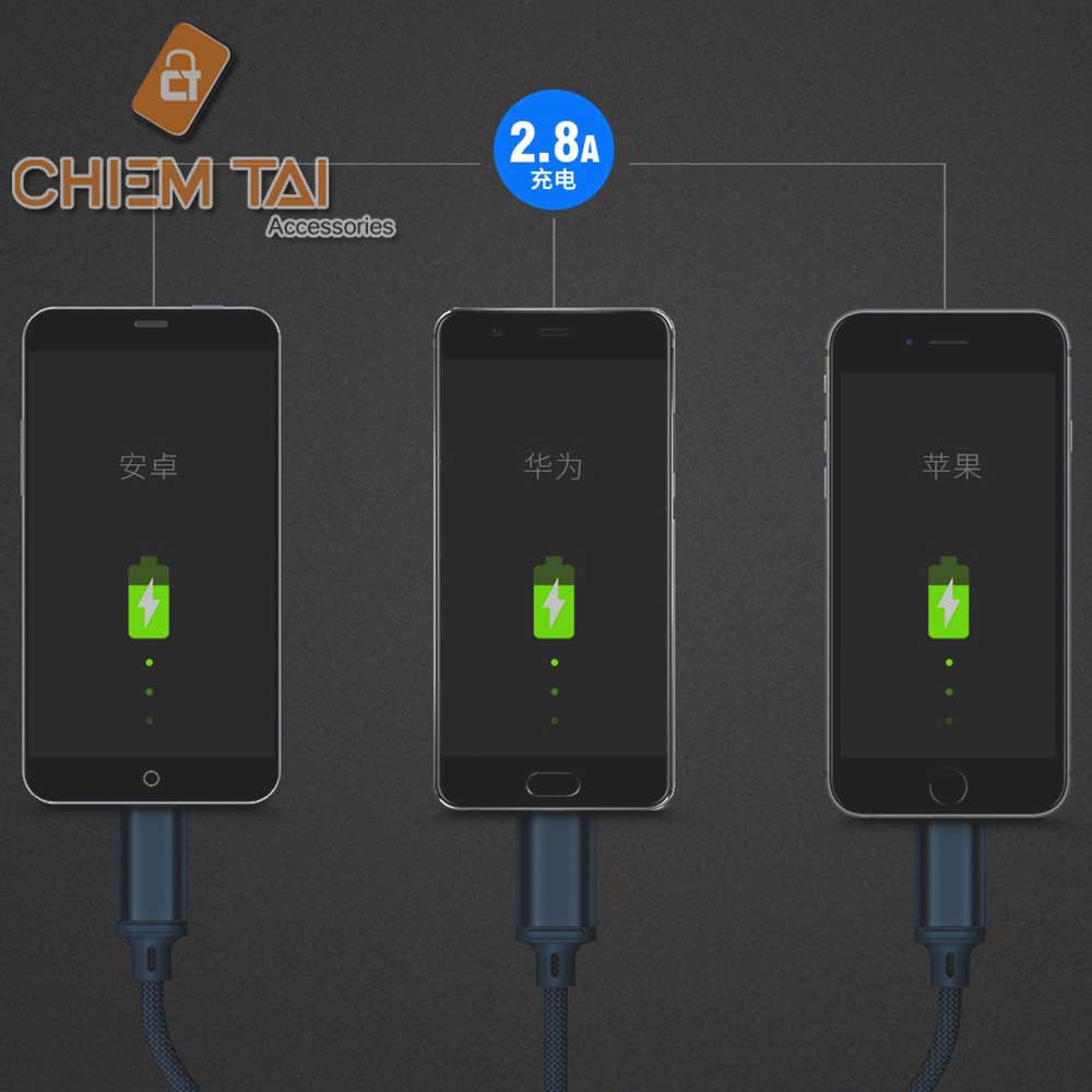 Cáp 3 trong 1 Remax RC-131TH (Lightning-Micro USB-Type C)