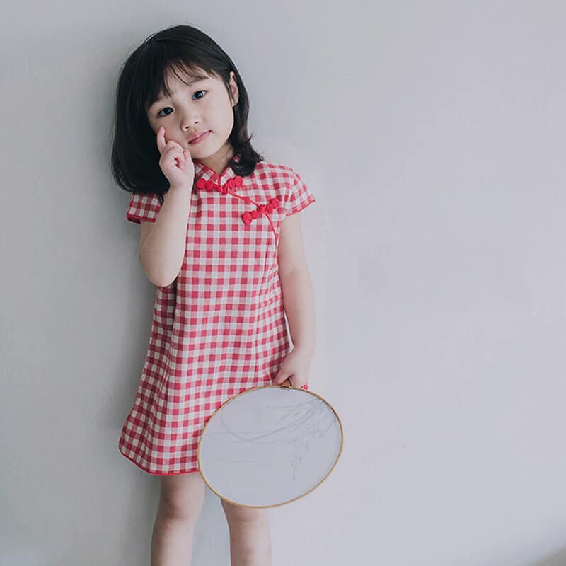 sườn xám xinh cho bé