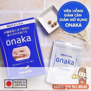 Viên giảm mỡ bụng Onaka 60 viên Nhật Bản