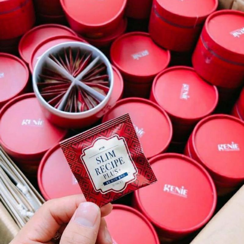 (Tách lẻ 10 gói) Viên uống giảm cân Slim Recipe chính hãng