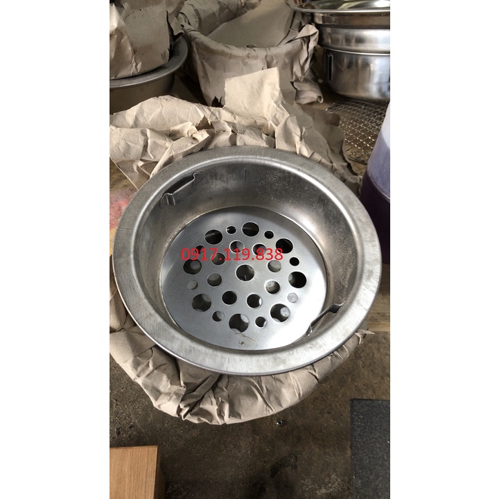 Bát đựng than inox, chậu đựng than inox, Tô đựng than bếp nướng hút dương, hút âm Hàn Quốc