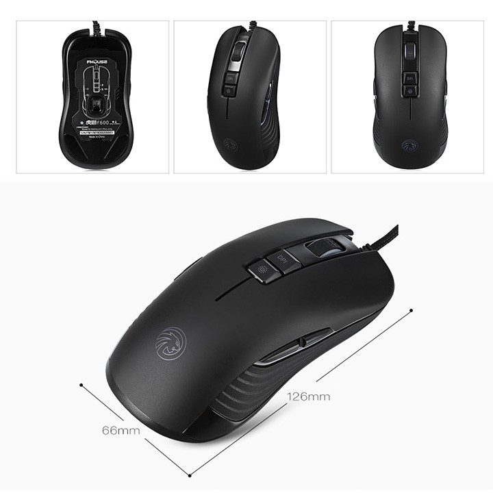 Chuột Quang FMOUSE F600 Gaming Có Dây