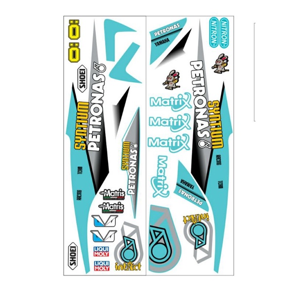 Tem rời dán xe luvias petronas