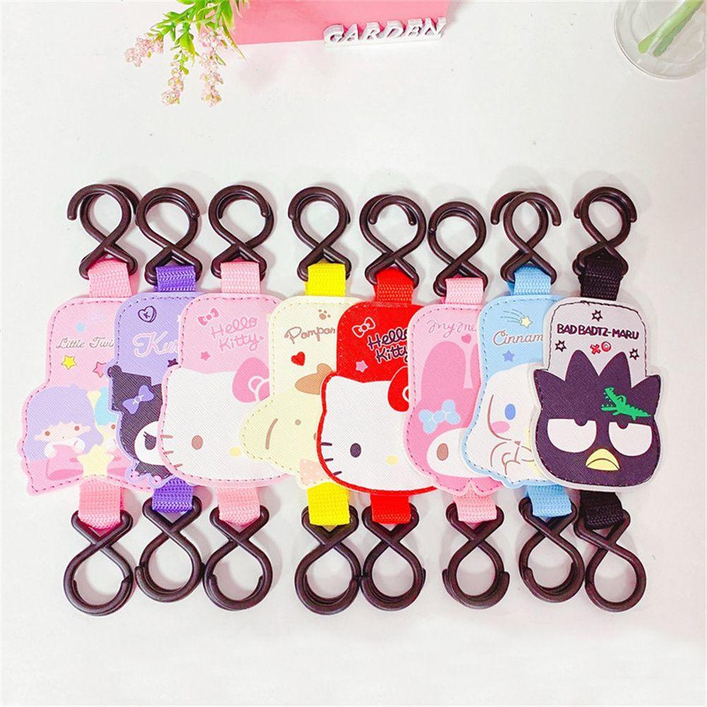 Móc Treo Đồ Gắn Xe Đẩy Em Bé In Hoạt Hình Cinnamoroll Kuromi My Head Tiện Dụng