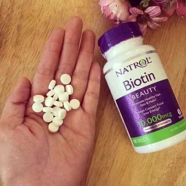 ❤  Viên uống Da Móng Tóc Natrol Biotin Hair Nails Skin 10000mcg Mỹ Chuẩn Xịn Đủ Bill Sale HỎA TỐC