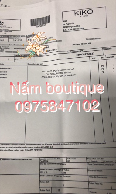 }_ Son lì Kiko velvet passion toàn màu hot